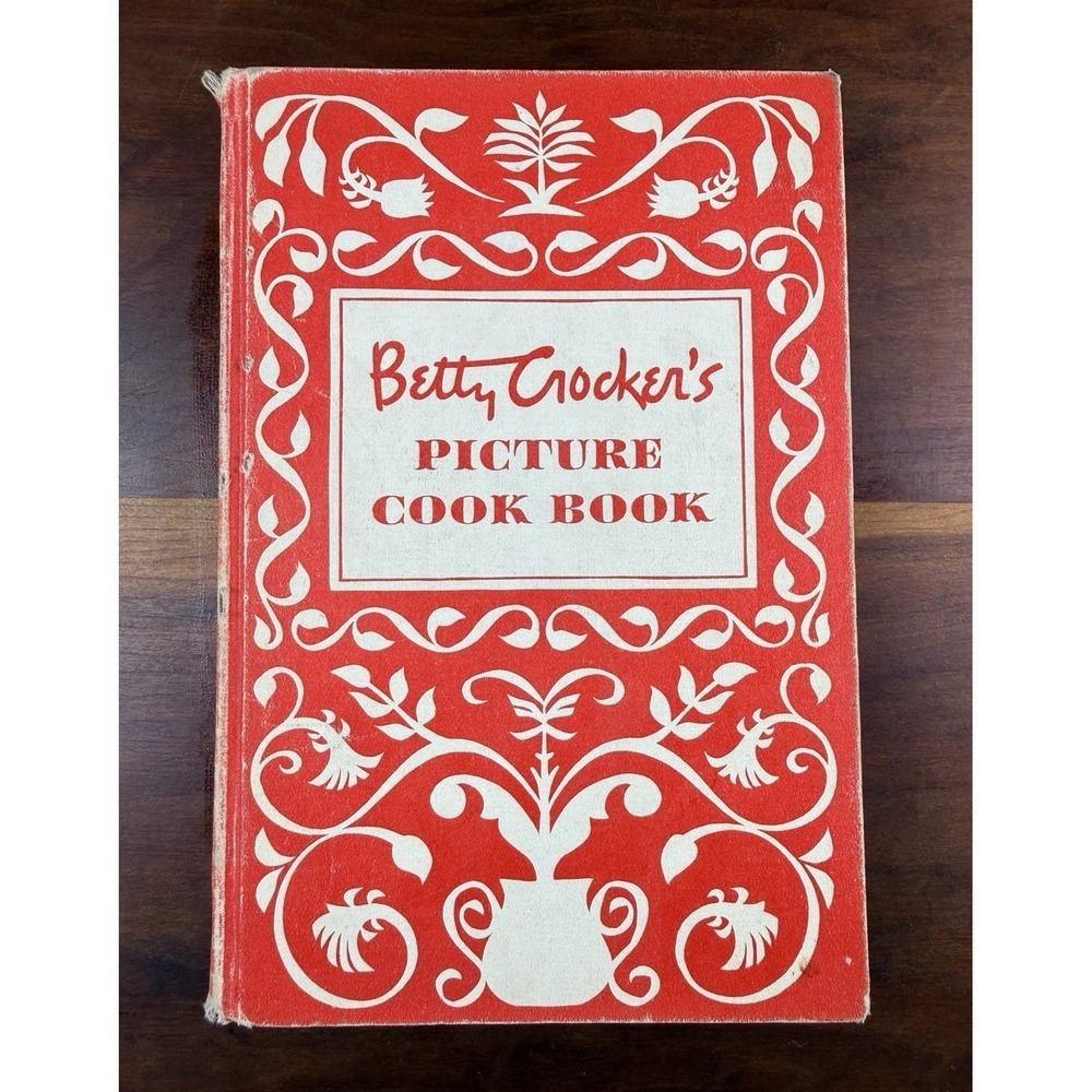 Betty Crocker's Picture Cook Book 1950 First Edition 7th Printing Vtg Red MCM